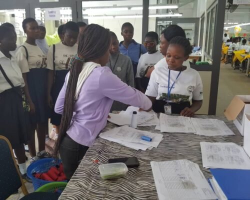 Fashion students industrial tour to UNI-JAY Company Ltd in Kumasi