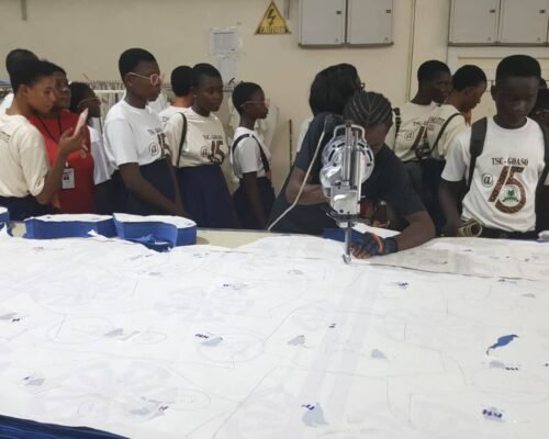 Fashion students industrial tour to UNI-JAY Company Ltd in Kumasi