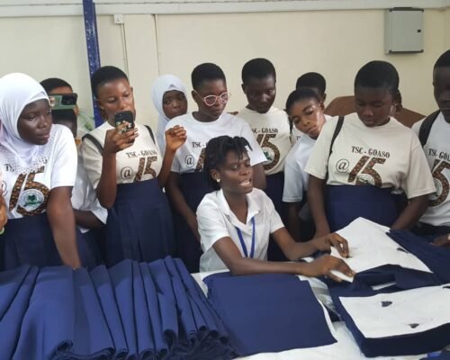 Fashion students industrial tour to UNI-JAY Company Ltd in Kumasi
